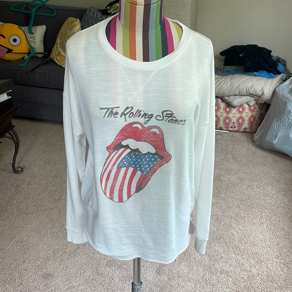 Lightweight rolling stones sweatshirt